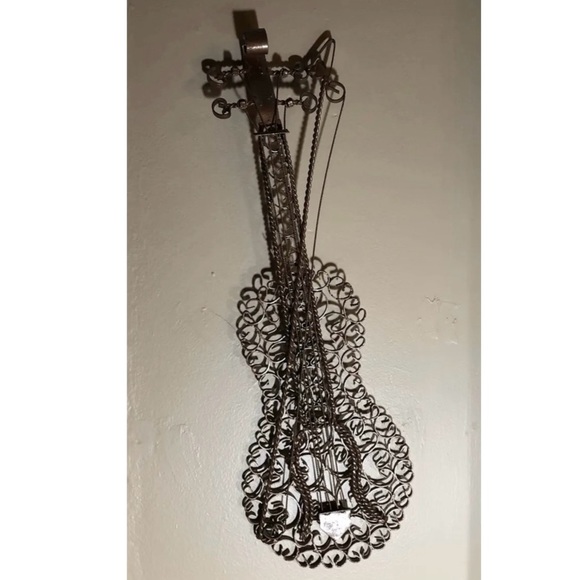 Vintage Violin Wrought Iron Wall Art 25” - Picture 1 of 8